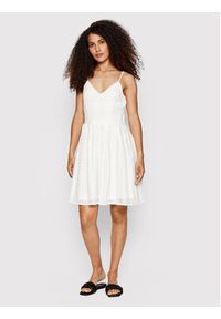 Vero Moda Sukienka letnia Honey 10220925 Biały Regular Fit. Kolor: biały. Materiał: bawełna. Sezon: lato #3