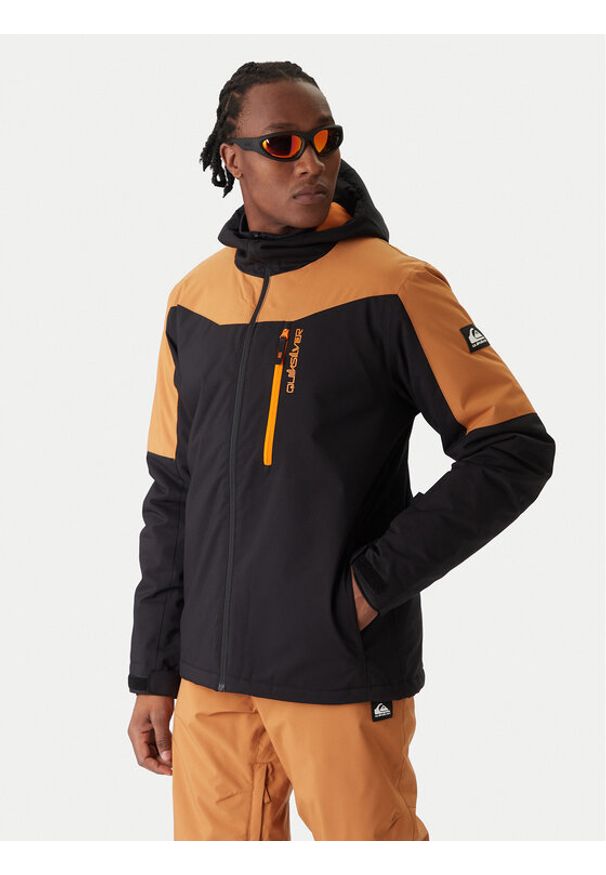 Quiksilver Kurtka snowboardowa Titano JK EQYTJ03513 Czarny Relaxed Fit. Kolor: czarny. Materiał: syntetyk. Sport: snowboard