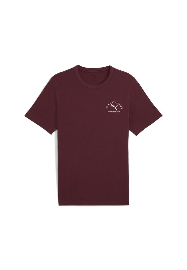 Puma - Męska koszulka PUMA Class z grafiką PUMA. Kolor: czerwony. Sport: fitness