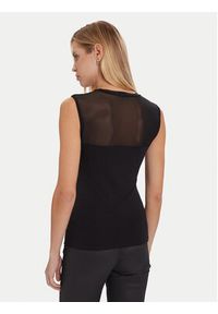 Morgan Bluzka 252-DIMARA Czarny Slim Fit. Kolor: czarny. Materiał: syntetyk