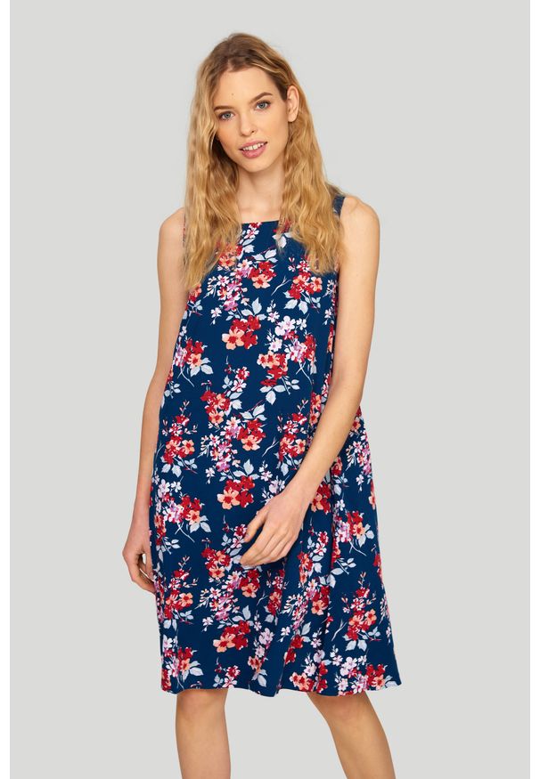 Greenpoint - Wiskozowa sukienka z nadrukiem. Materiał: wiskoza. Wzór: nadruk