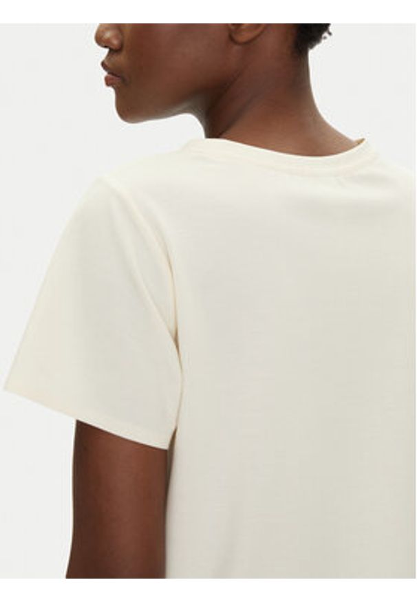 Bomboogie T-Shirt TW9081TJTK5 Écru Regular Fit. Materiał: syntetyk