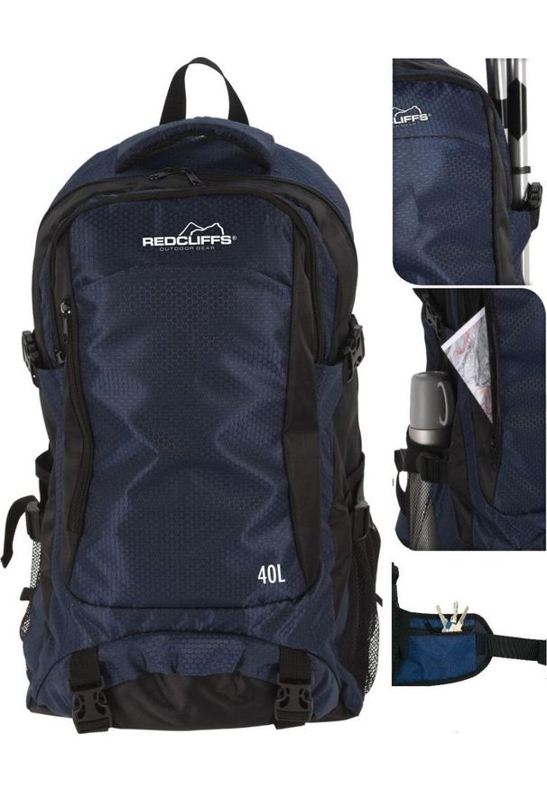 Plecak turystyczny Redcliffs PLECAK TURYSTYCZNY TREKINGOWY 40L REDCLIFFS NIEBIESKI. Kolor: niebieski