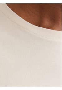 Jack & Jones T-Shirt Corp Logo 12151955 Beżowy Regular Fit. Kolor: beżowy. Materiał: bawełna #3