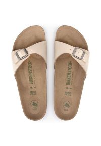 Klapki Birkenstock Madrid Bfbc 1020504 różowe. Kolor: różowy. Materiał: nubuk, mikrofibra, syntetyk, materiał, skóra. Wzór: motyw zwierzęcy #5