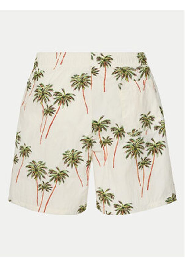 TOMMY HILFIGER - Tommy Hilfiger Szorty kąpielowe UM0UM03491 Beżowy Regular Fit. Kolor: beżowy. Materiał: syntetyk