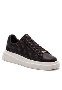 Guess Sneakersy Elba FMPVIB FAL12 Brązowy. Kolor: brązowy. Materiał: skóra