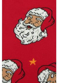 Świąteczne Skarpetki - Alties - Czerwone w Mikołaje. Kolor: wielokolorowy. Materiał: poliester, bawełna, elastan #2