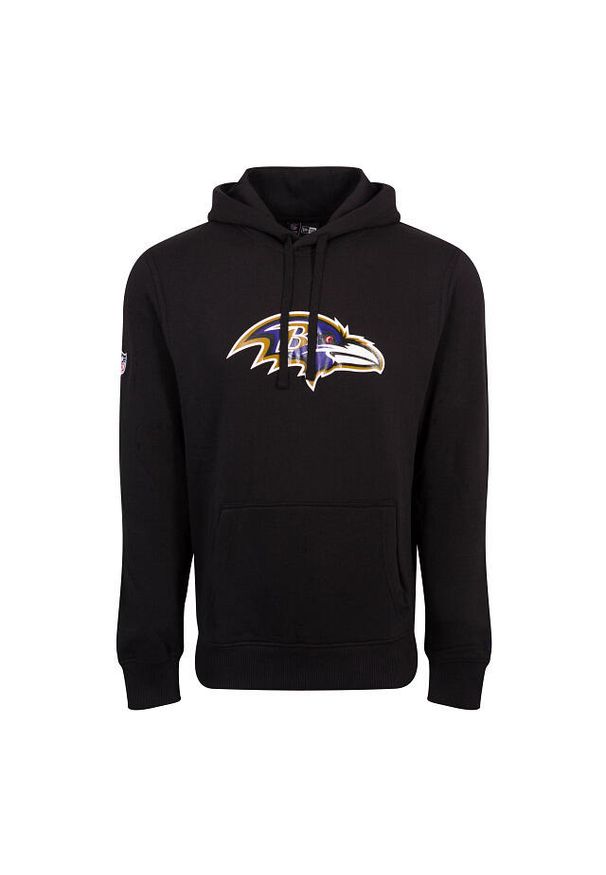 New Era - Bluza z kapturem Ravens NFL. Typ kołnierza: kaptur. Kolor: czarny, wielokolorowy, biały