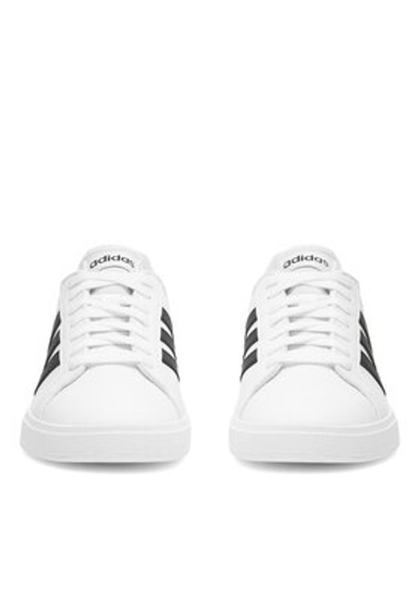 Adidas - adidas Sneakersy Grand Court Base 2.0 GW9261 Biały. Kolor: biały. Materiał: skóra