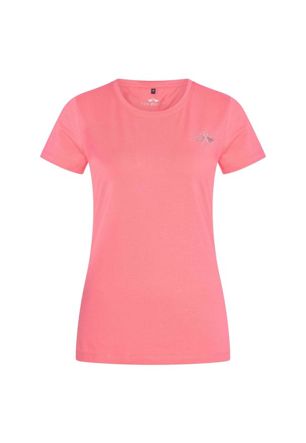 HV POLO - Koszulka damska HV Polo Classic. Typ kołnierza: polo. Kolor: różowy. Długość rękawa: krótki rękaw. Długość: krótkie