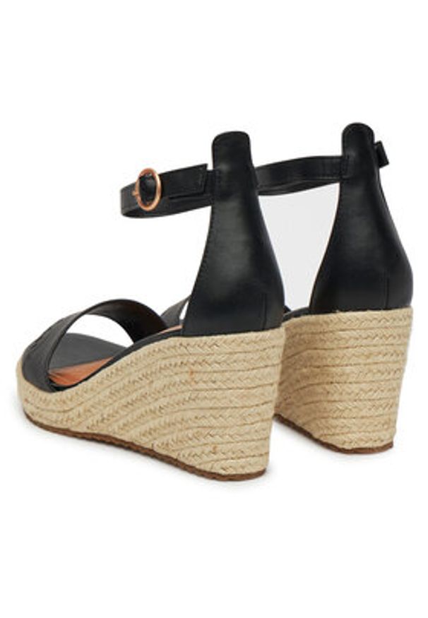 Pepe Jeans Espadryle PLS90691 Czarny. Kolor: czarny. Materiał: skóra