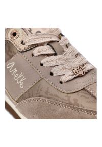 Beżowe Sneakersy Anekke Modne Obuwie Damskie W Prezencie Ze Skarpetkami. Okazja: na co dzień. Kolor: beżowy. Materiał: tkanina, zamsz, materiał. Styl: casual, elegancki #6