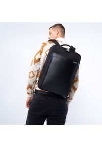 Wittchen - Męski plecak na laptopa 15,6" z portem USB czarny. Kolor: czarny. Materiał: poliester. Styl: klasyczny, casual, elegancki #3