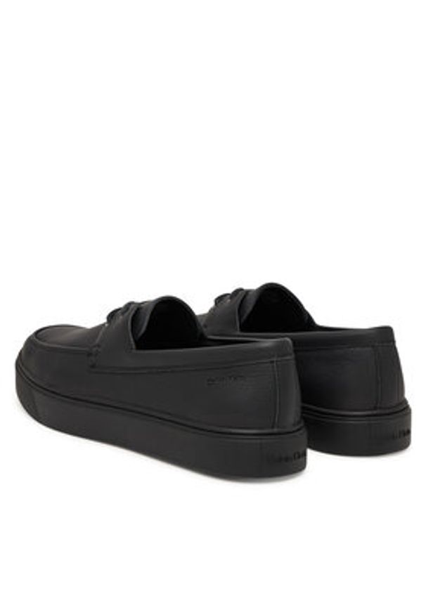 Calvin Klein Półbuty Hybrid Clean Boat Shoe Lth HM0HM02233 Czarny. Kolor: czarny. Materiał: skóra