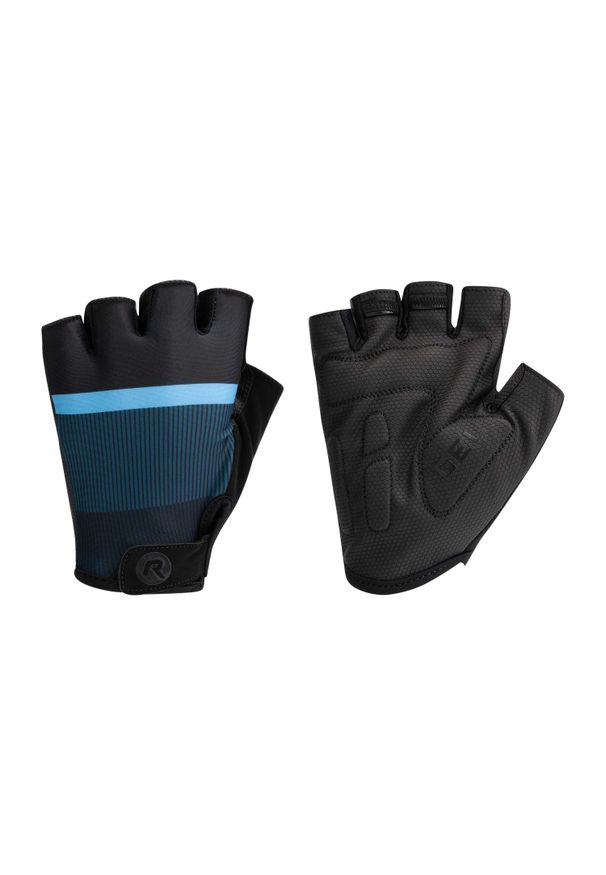 ROGELLI - Letnie rękawiczki rowerowe Rogelli Hero II. Kolor: niebieski, wielokolorowy, czarny. Sezon: lato. Sport: kolarstwo