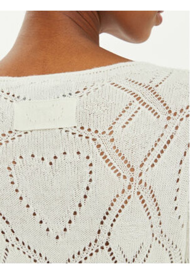 TwinSet - TWINSET Sukienka dzianinowa 242TP3451 Biały Slim Fit. Kolor: biały. Materiał: syntetyk