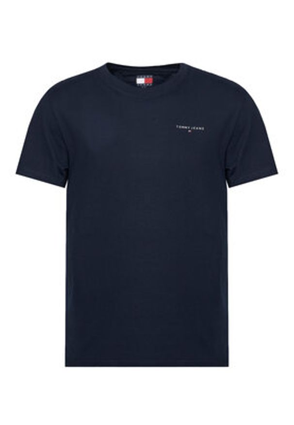 Tommy Jeans Komplet t-shirtów Linear DM0DM22316 Granatowy Slim Fit. Kolor: niebieski. Materiał: bawełna