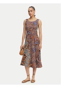 Weekend Max Mara Sukienka letnia Pausa 2615621082 Kolorowy Regular Fit. Materiał: bawełna. Wzór: kolorowy. Sezon: lato #2