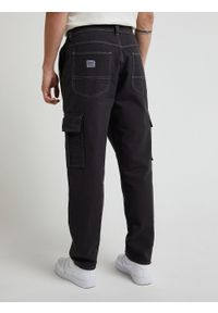 Lee - MĘSKIE SPODNIE MATERIAŁOWE LEE CARGO PANT WASHED BLACK 112333668. Materiał: materiał #5