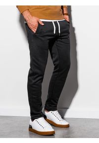 Ombre Clothing - Zestaw spodni męskich dresowych - 2-pak mix Z38 V1 - XXL. Kolor: szary. Materiał: dresówka. Wzór: melanż. Styl: klasyczny