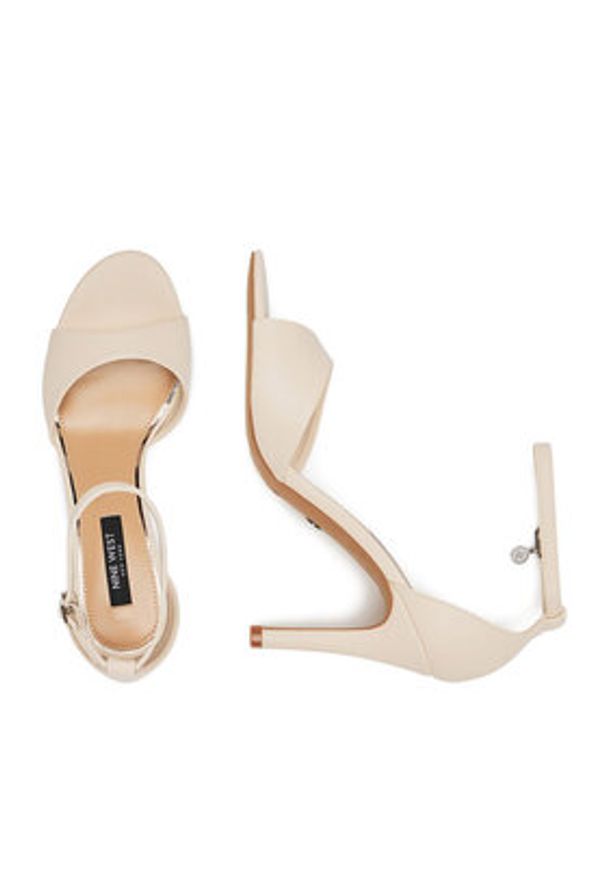 Nine West Sandały S4S16766 Beżowy. Kolor: beżowy. Materiał: materiał