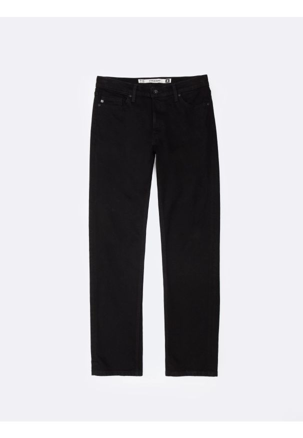 Big-Star - Jeansy męskie z prostą nogawką czarne Colt 901. Okazja: na co dzień. Stan: podwyższony. Kolor: czarny. Styl: casual, klasyczny