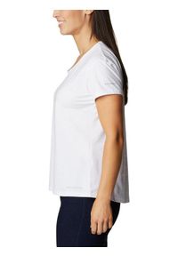 columbia - Koszulka sportowa damska Columbia Sun Trek Short Sleeve Tee z krótkim rękawem. Kolor: biały. Materiał: poliester, bawełna, elastan. Długość rękawa: krótki rękaw. Długość: krótkie. Sezon: lato. Sport: kolarstwo