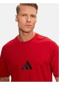 Adidas - adidas T-Shirt Z.N.E. JF6386 Czerwony Regular Fit. Kolor: czerwony. Materiał: bawełna #5