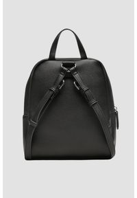 Valentino by Mario Valentino - VALENTINO Czarny plecak Cold Re Backpack. Kolor: czarny. Materiał: skóra. Wzór: paski. Styl: elegancki #3
