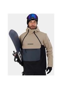FUNDANGO - Anorak Męski Fundango Hydra ECO. Kolor: czarny, szary, wielokolorowy, beżowy. Materiał: materiał. Sezon: zima. Sport: turystyka piesza