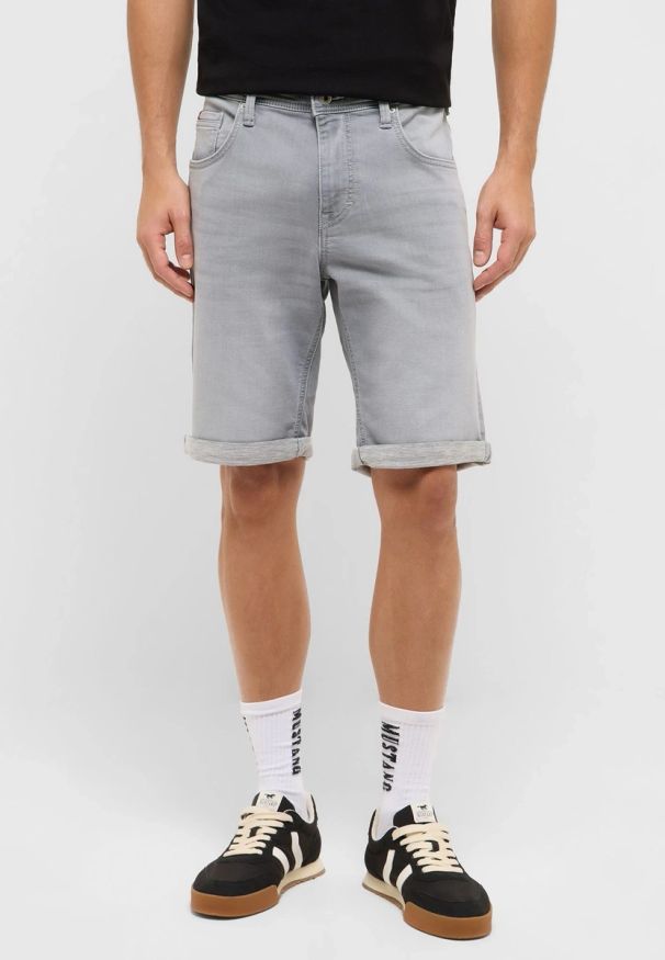 Męskie Szorty Mustang Style Chicago Shorts Z Denim Grey 1017456 4500 403. Materiał: denim