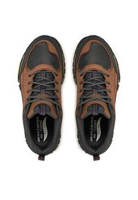 skechers - Skechers Sneakersy Arch Fit Road Walker 237488/BRMT Brązowy. Kolor: brązowy. Materiał: skóra #4