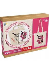 ROSA Torba do malowania Flowers 38x42cm #1