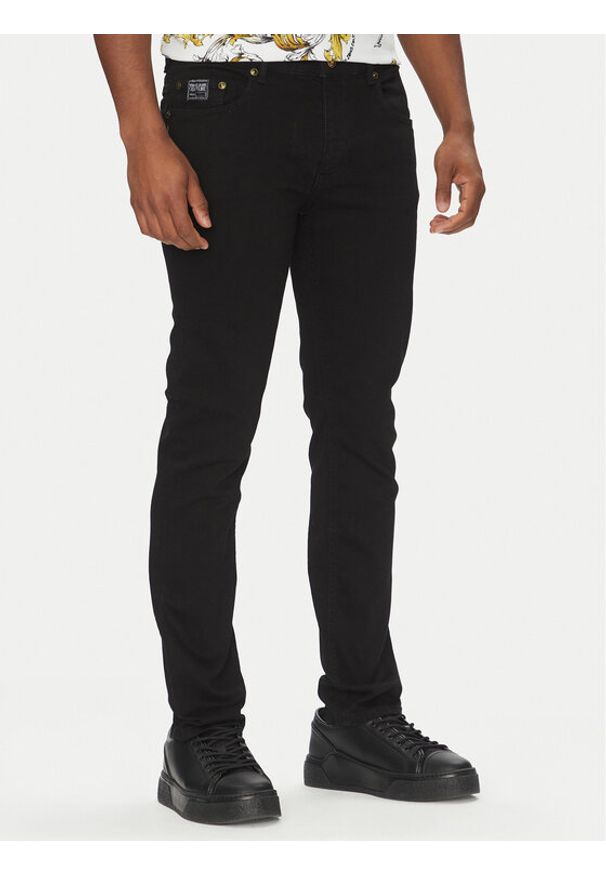 Versace Jeans Couture Jeansy 78GAB5S0 Czarny Slim Fit. Kolor: czarny