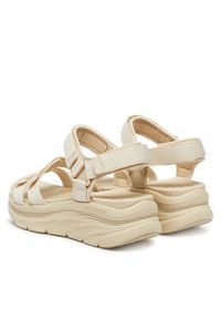 skechers - Skechers Sandały D'Lux Walker-Going-Out Vibes 119828/NAT Beżowy. Kolor: beżowy. Materiał: materiał #2