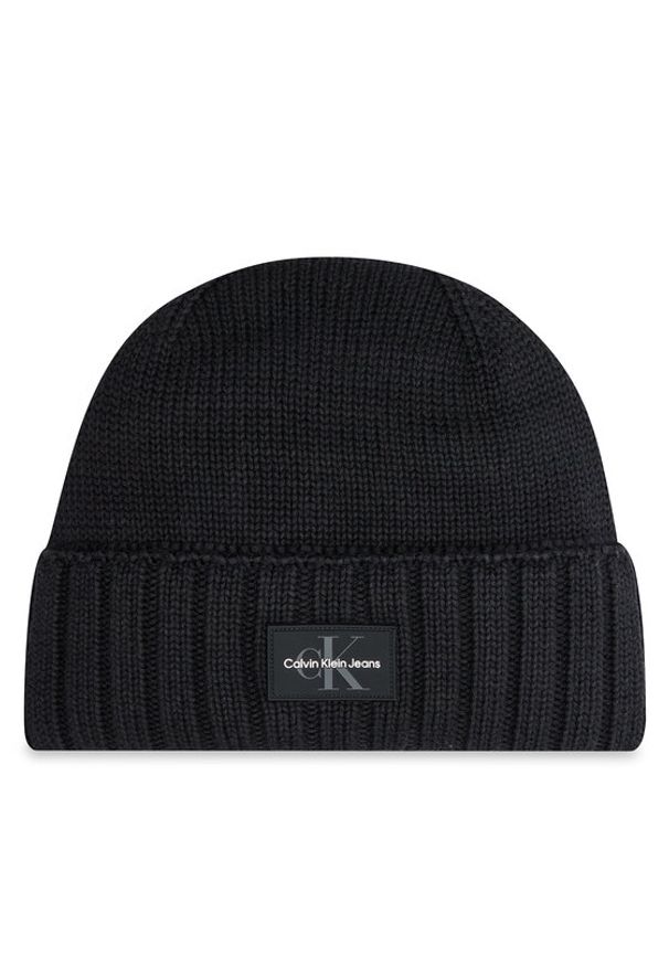 Calvin Klein Czapka Mono Logo Patch K50K512463 Czarny. Kolor: czarny. Materiał: materiał, bawełna