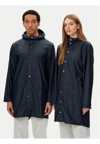 Rains Kurtka przeciwdeszczowa Unisex 12020 Granatowy Regular Fit. Kolor: niebieski. Materiał: syntetyk