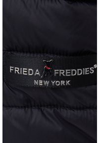 Frieda & Freddies kurtka damska kolor czarny przejściowa. Okazja: na co dzień. Kolor: czarny. Materiał: tkanina, materiał. Wzór: gładki. Styl: casual #2