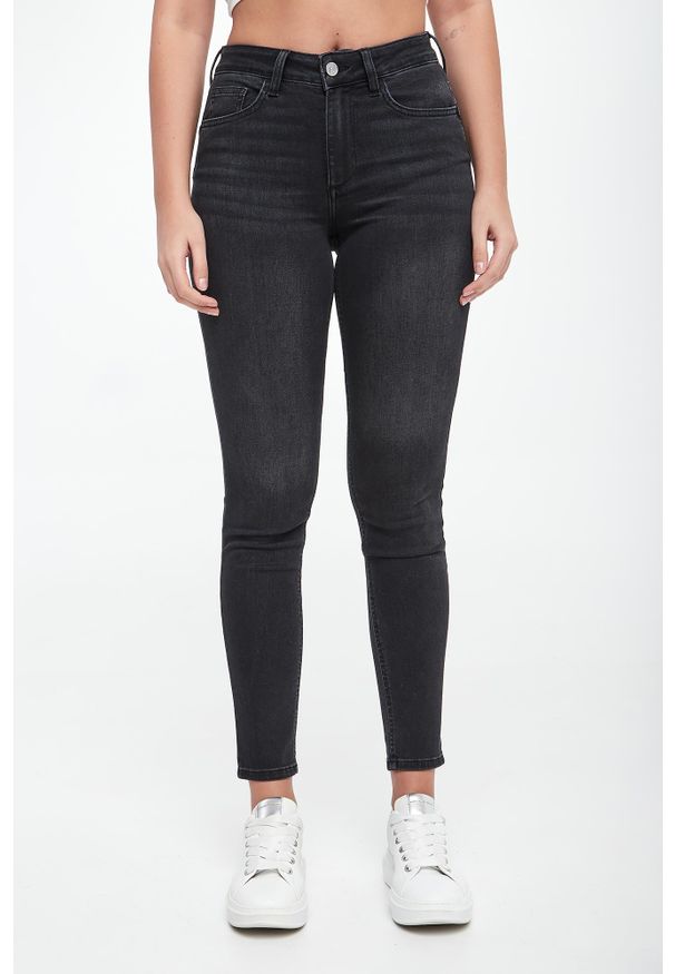 Liu Jo - Jeansy damskie z kryształkami LIU JO