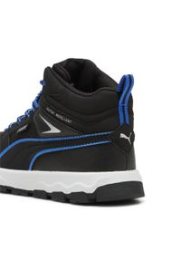 Puma - Dziecięc sneakersy Evolve Trail PUMA Black Hyperlink Blue. Kolor: czarny, niebieski, wielokolorowy. Sport: turystyka piesza