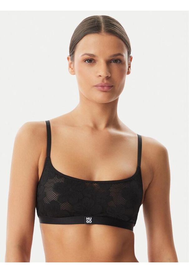 Hugo - HUGO Biustonosz braletka 50561601 Czarny. Kolor: czarny. Materiał: syntetyk