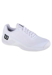 Buty do tenisa ziemnego Wilson Rush Pro 4.0 M WRS332620 białe. Zapięcie: sznurówki. Kolor: biały. Materiał: tkanina, syntetyk, guma. Szerokość cholewki: normalna. Sport: tenis #3