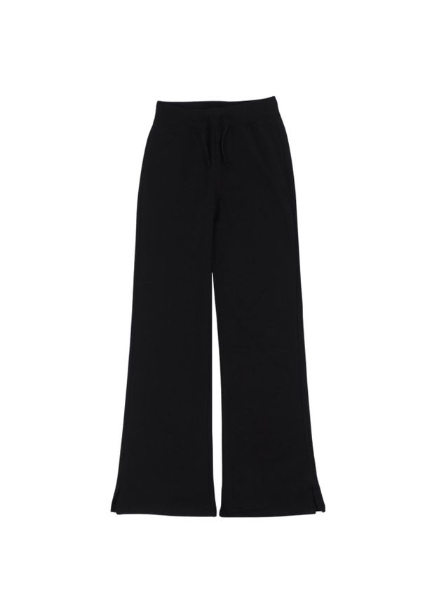 Spodnie damskie Champion Flare. Kolor: czarny. Materiał: dresówka. Sport: fitness