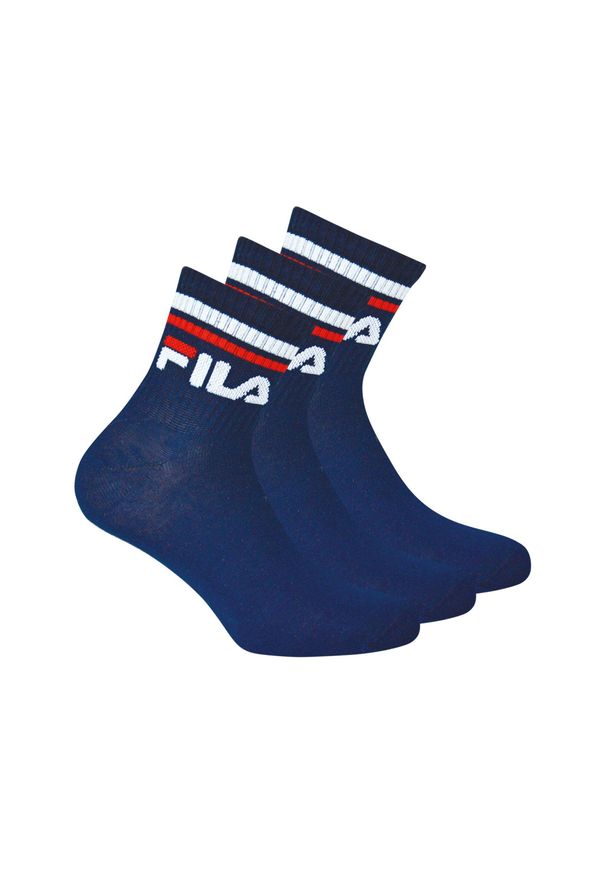 Skarpetki Fila Quarter unisex 3-pak rozmiar 36-38 - Najwyższy Komfort. Kolor: niebieski