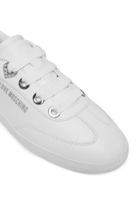 Love Moschino - LOVE MOSCHINO Sneakersy JA15142G1OIAX100 Biały. Kolor: biały. Materiał: skóra #6