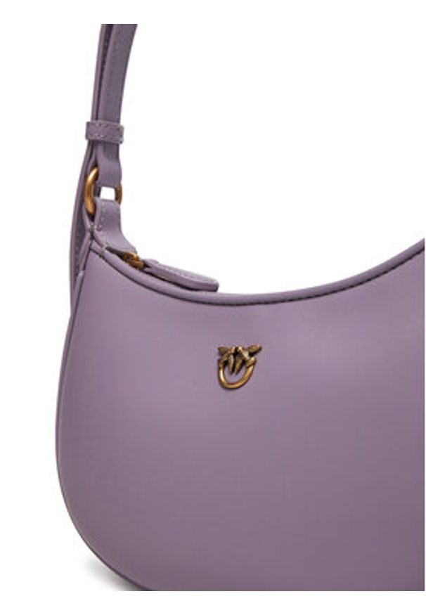 Pinko - PINKO Torebka Half Moon Baby PE 25 PLTT 103538 A0F1 Fioletowy. Kolor: fioletowy. Materiał: skórzane