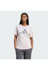 Adidas - Koszulka Animal Graphic. Kolor: fioletowy. Długość rękawa: krótki rękaw. Długość: krótkie. Wzór: nadruk. Sport: fitness #1