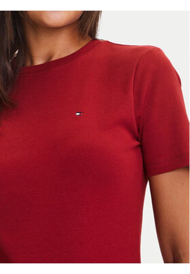 TOMMY HILFIGER - Tommy Hilfiger T-Shirt New Cody WW0WW40587 Czerwony Slim Fit. Kolor: czerwony. Materiał: bawełna