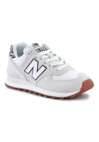 Buty New Balance W WL574XW2 białe. Okazja: na co dzień. Zapięcie: sznurówki. Kolor: biały. Materiał: skóra, guma. Szerokość cholewki: normalna. Model: New Balance 574 #6